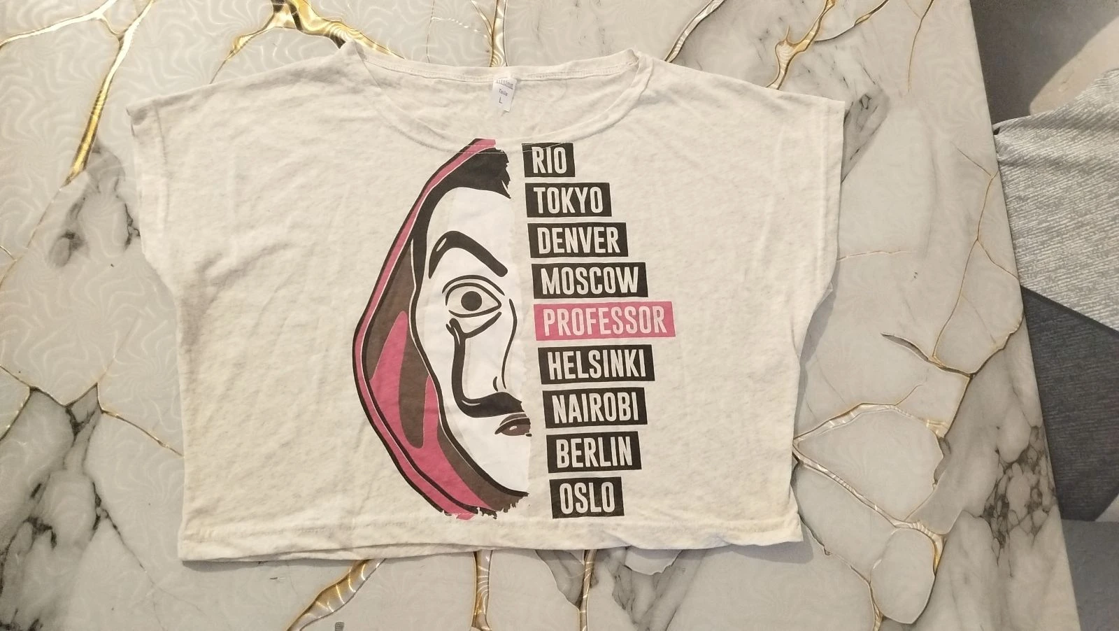 Crop/ top corto la casa de papel